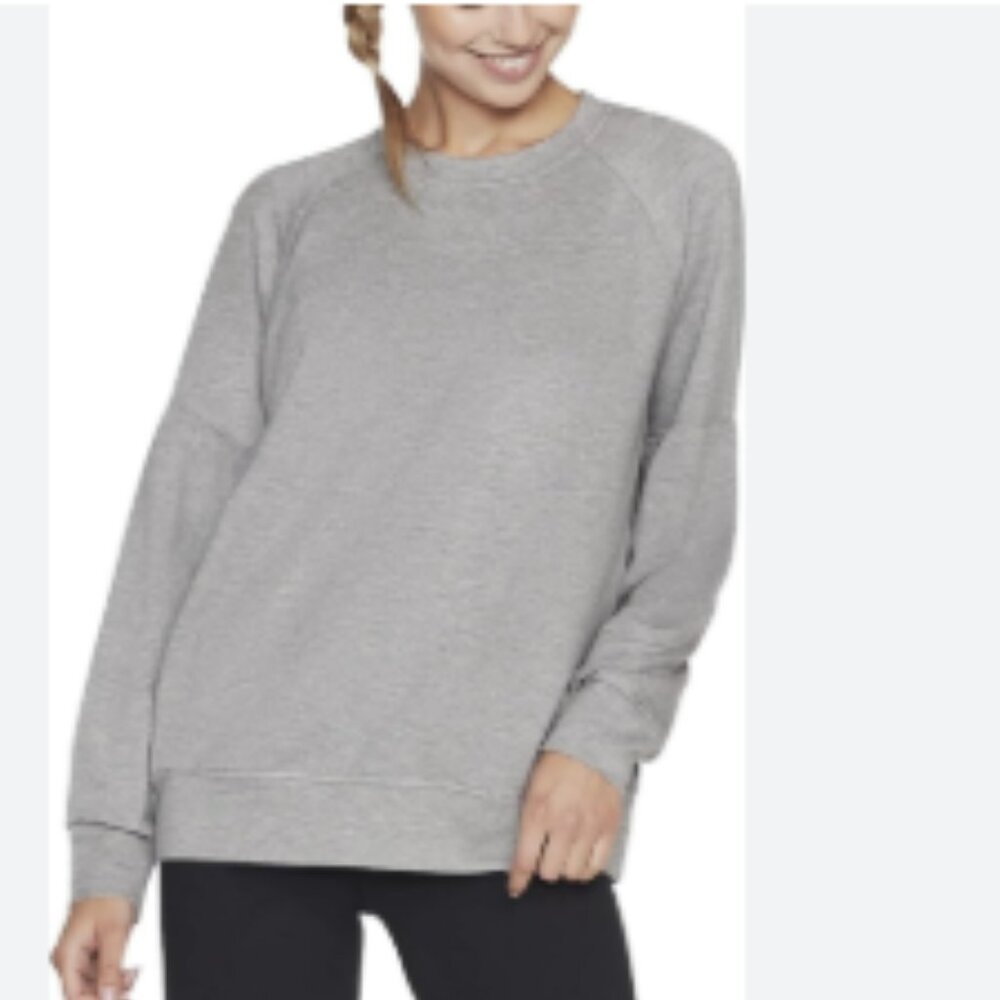 NWT Skechers heather grey long sleeve lounge Shirt-- M --500